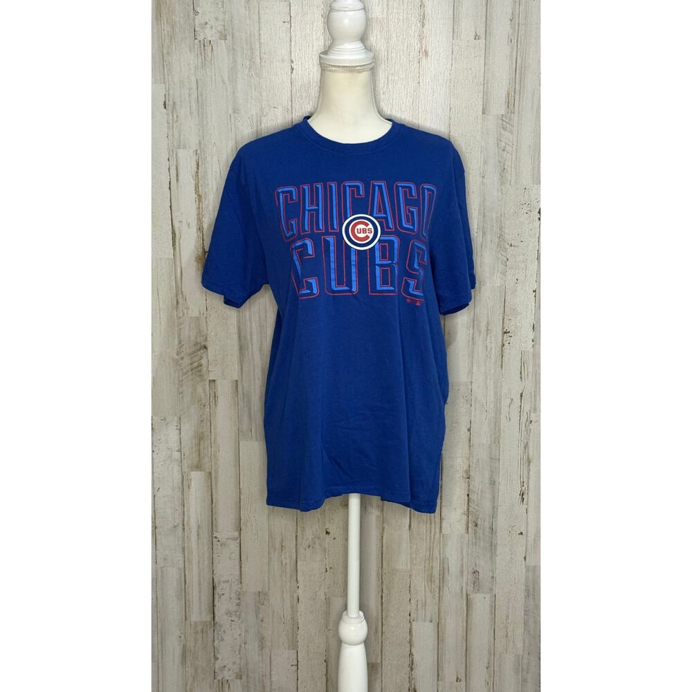 Chicago Cubs '47 Men's Blue Graphic Print T-Shirt Size‎ Medium